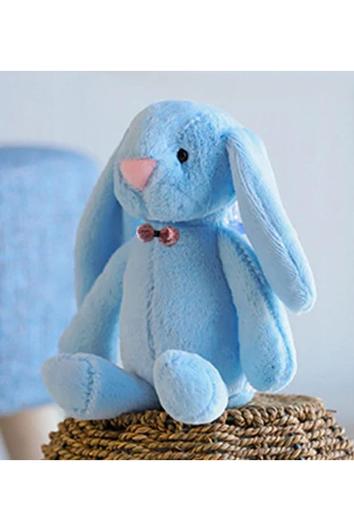 Sleeping Friend Long Ear Bunny Plush Rabbit with Bow Tie 65 Cm