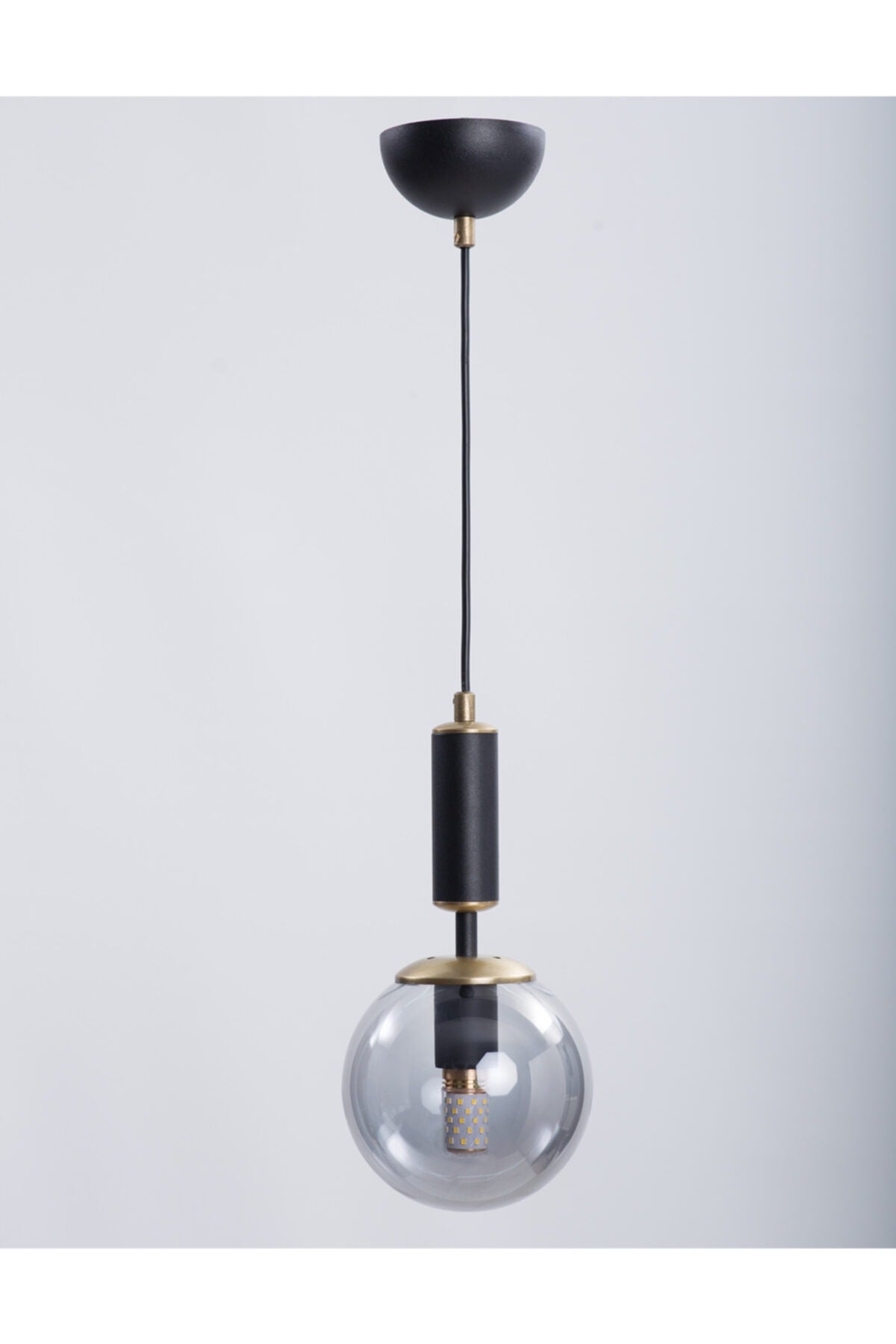 Hector Black Antique Smoked Glass Chandelier