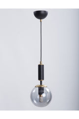 Hector Black Antique Smoked Glass Chandelier