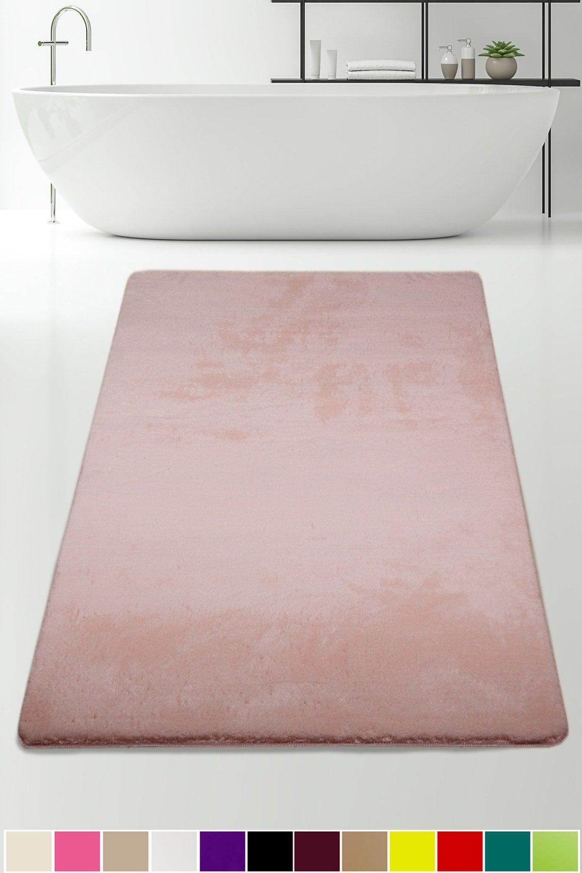 Elite Powder 80x150 Cm Plush Bath Mat Non-Slip Base Pufidic Bathroom Rug - Swordslife