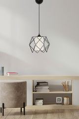 Koza White Glass One Kitchen, Entrance, Hallway Pendant Lamp Chandelier