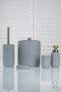 Edith Bathroom Set of 5 - Gray - Swordslife