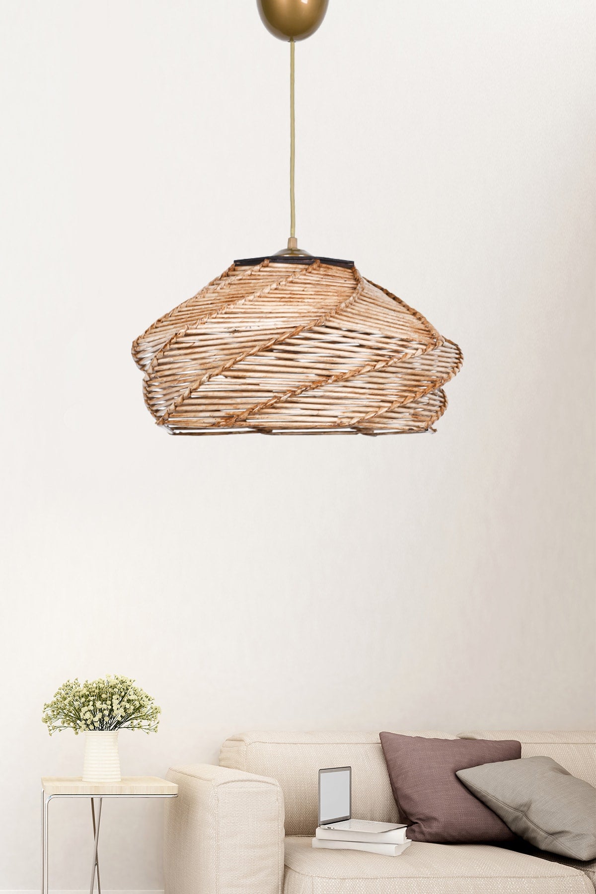 Ovale Natural Chandelier Hnmd-42