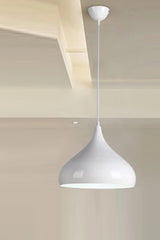 Reyes Special Design Modern Metal Cafe-Kitchen White Single Pendant Lamp Chandelier