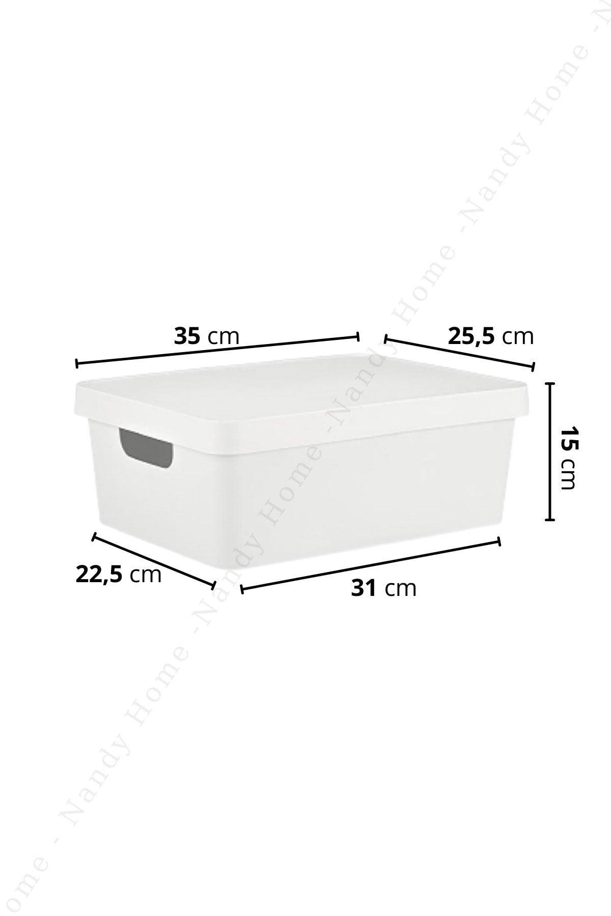 10 Lt. Box With Lid White