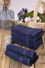 100% Cotton 12 Pcs. Blue Kitchen, Hand, Guest Towel Set - 12 Pcs. 30x50 - Swordslife