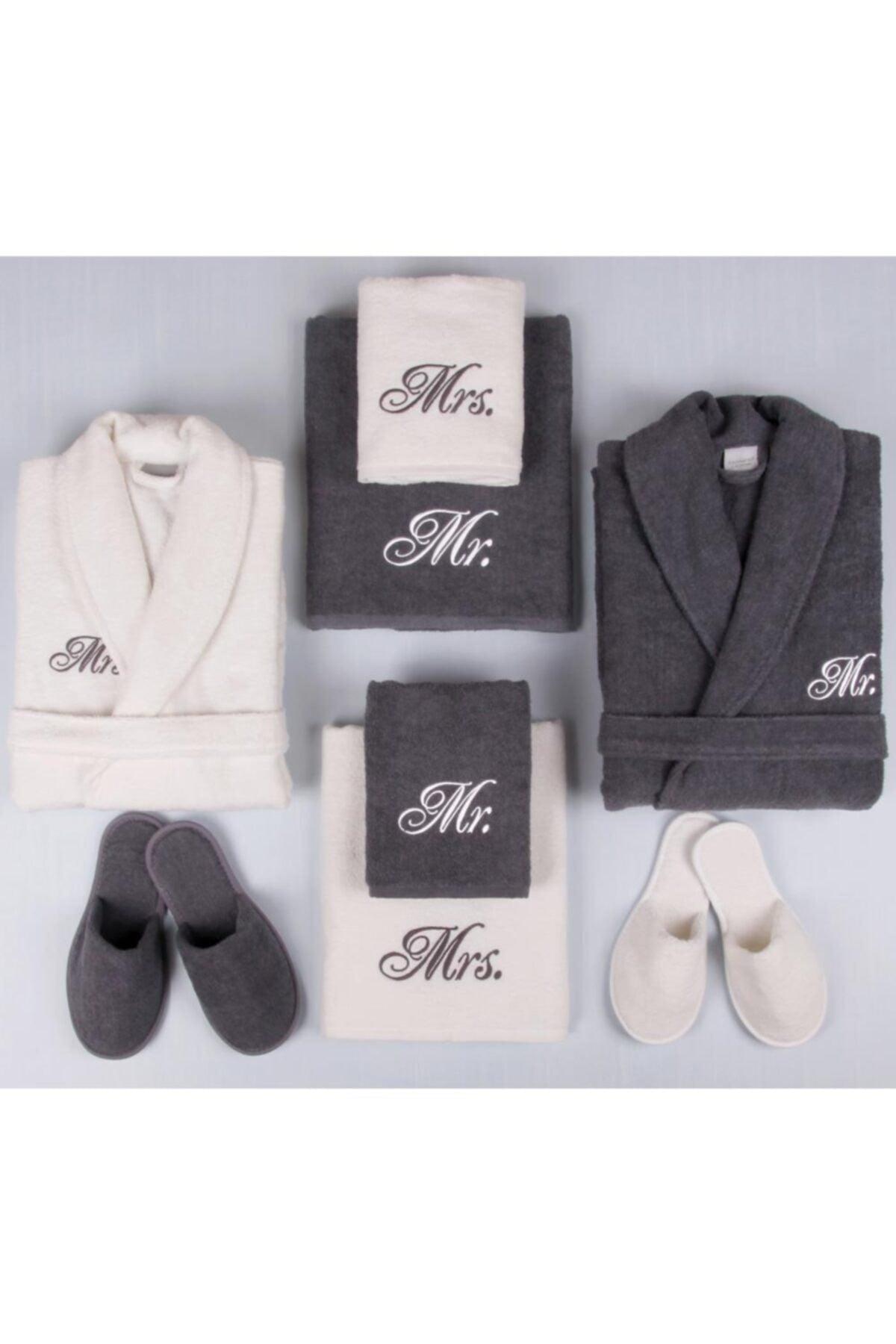 100% Cotton 8 Piece Towel & Bathrobe Family Dowry Set - Swordslife