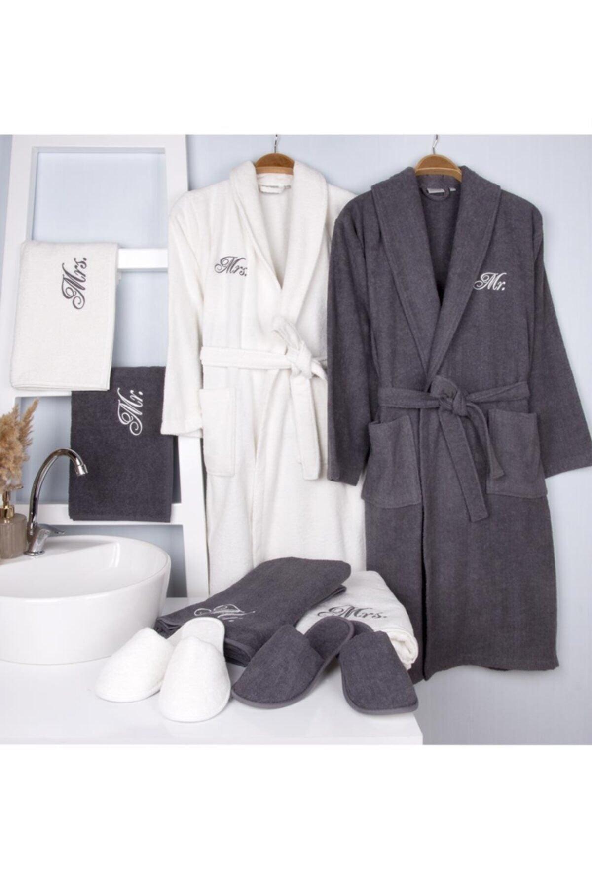 100% Cotton 8 Piece Towel & Bathrobe Family Dowry Set - Swordslife