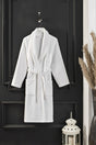 100% Cotton Unisex White Bathrobe | Wide Size Range | Ultra Soft Tissue | - Swordslife