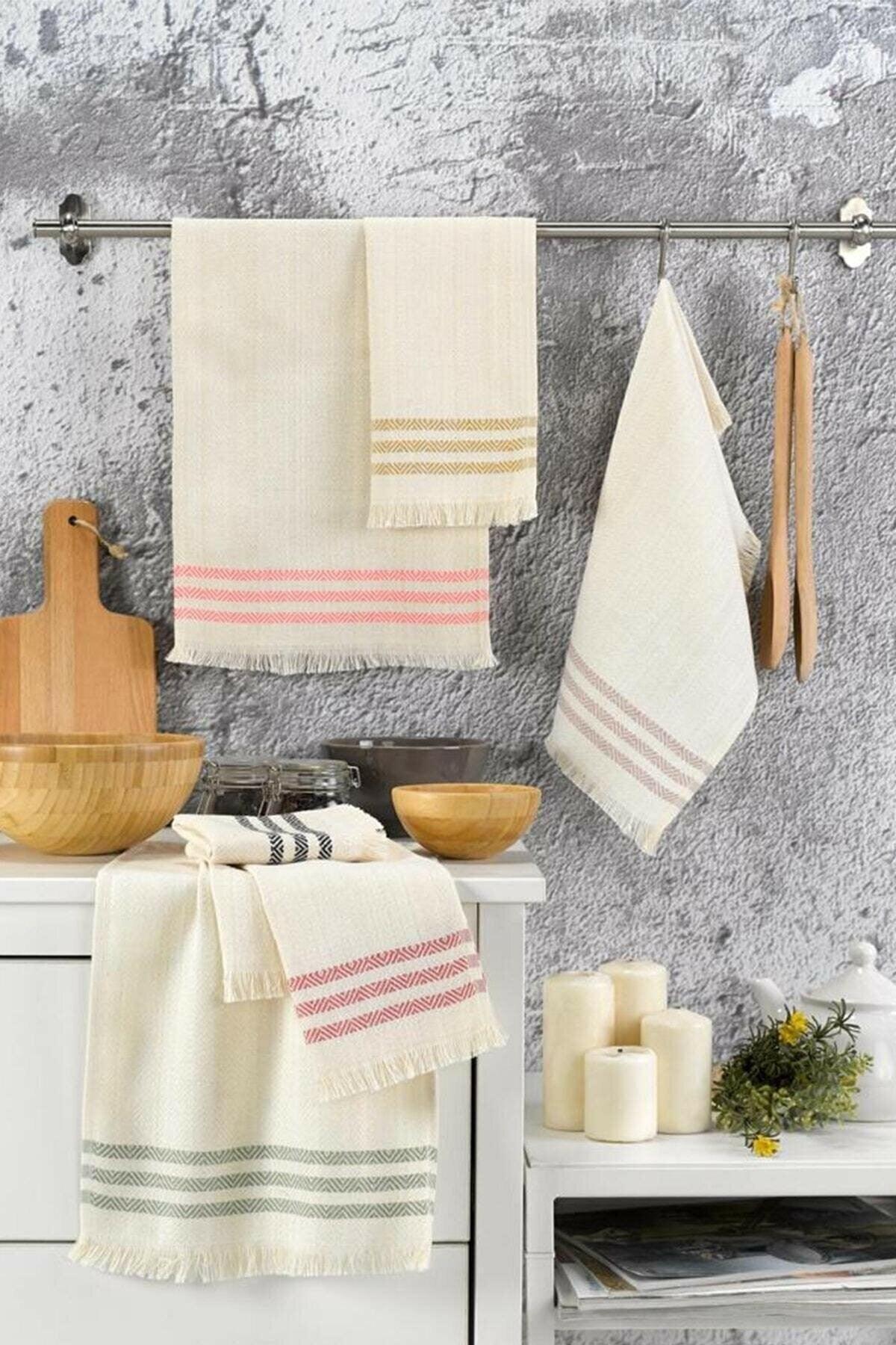 100% Cotton 6 Pcs Kitchen Drying Towel - Swordslife