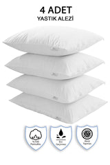 100% Cotton, 4 Pillow Cover, Pillow Cover, Water / Liquid Proof, (50 X 70 CM) - Swordslife