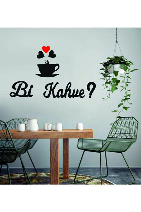 1074-kk Laser Cut Bi Coffee Lettering Kitchen Wall Decoration - Swordslife