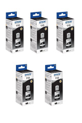 110 Ecotank M1120 Original 5 Pack Black Ink