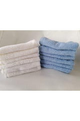 12 Pcs Multi-Purpose Kitchen Hand Towel Drying Dust Cloth 6 White 6 Blue 30x30 Cm - Swordslife