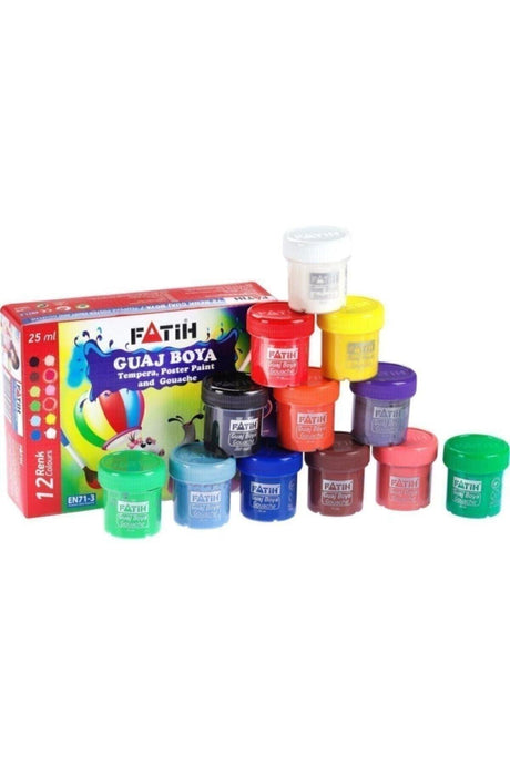 12 Colors 25gr Gouache Paint 504020