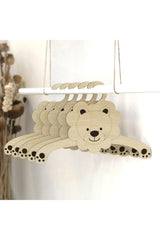 12 Pcs Baby Clothes Hanger Wooden Clothes Hanger Lion And Panda - Swordslife