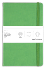 13x21 Elastic Notebook Square Green