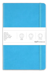 13x21 Elastic Notebook Dotted Turquoise