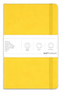 13x21 Rubber Notebook Dotted Yellow