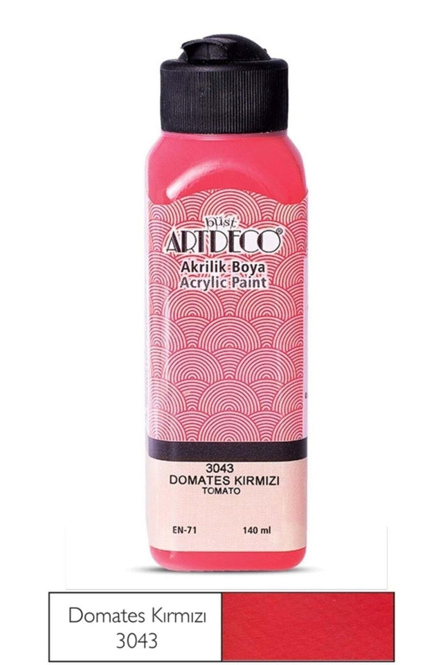 140ml Tomato Red Acrylic Paint 3043