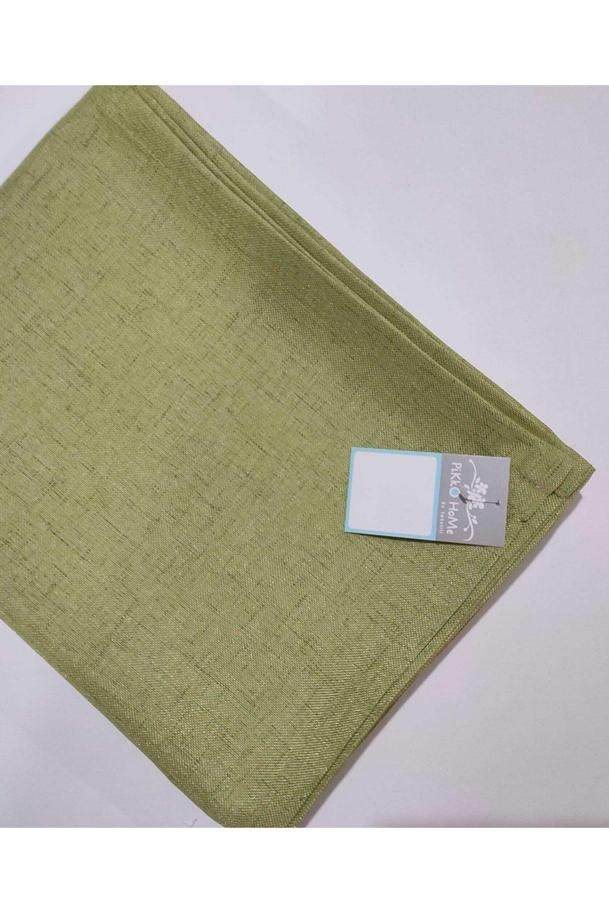 145*220 Cm Pistachio Green Linen Effect Glossy - Swordslife