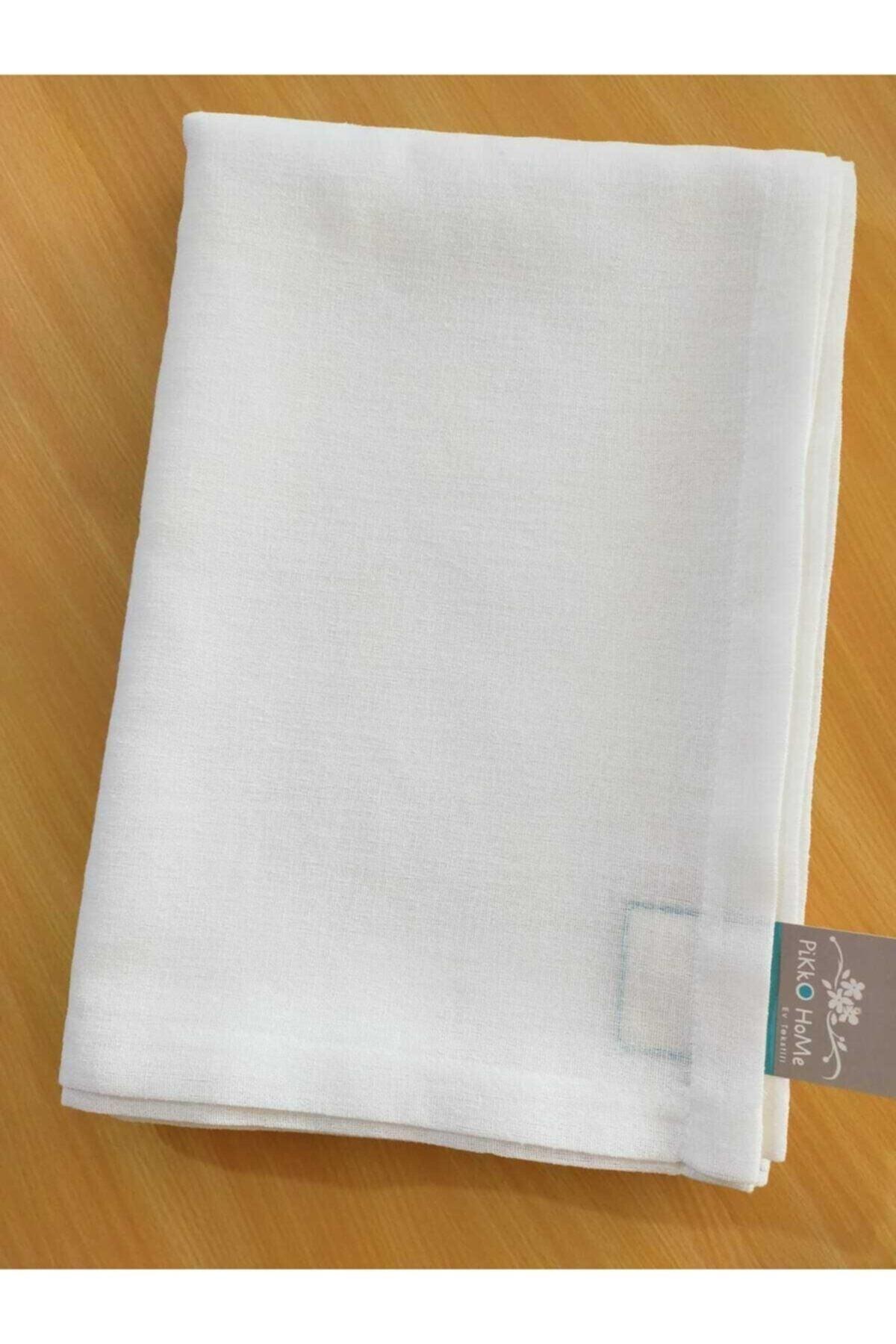 145*225 Cm Basic Poly Linen Ecru Table Cloth - Swordslife