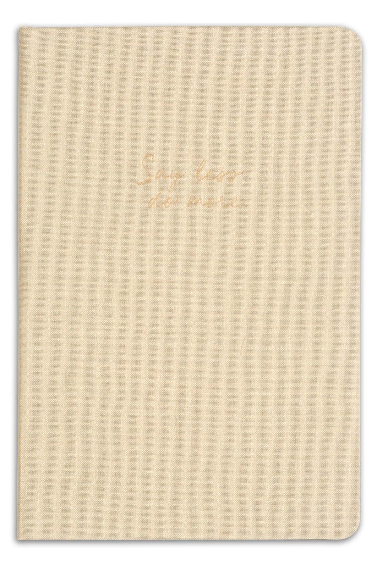 14x20 Hard Cover Notebook Dotted Beige