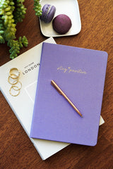 14x20 Hard Cover Notebook Dotted Lilac