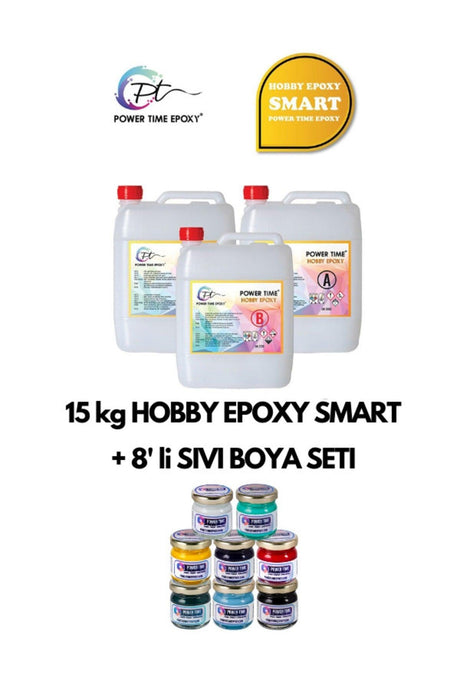 15 kg Hobby Epoxy Smart + 8 Pieces Liquid Epoxy