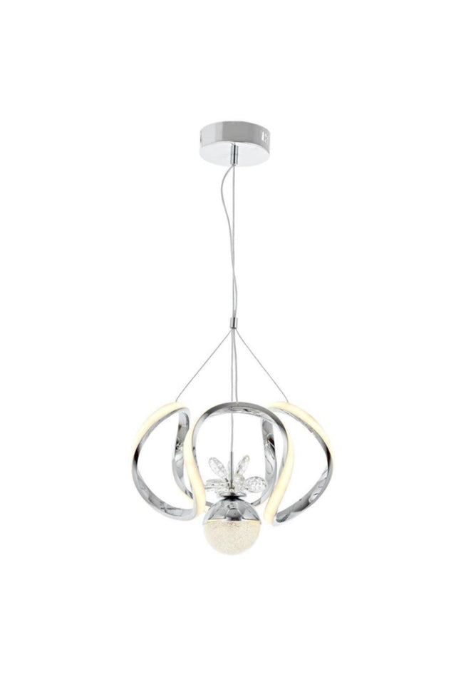 1678-30 Chrome Led Chandelier - Swordslife