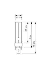 18w 827 2pin Plc Yellow Bulb 2700 Kelvin (10