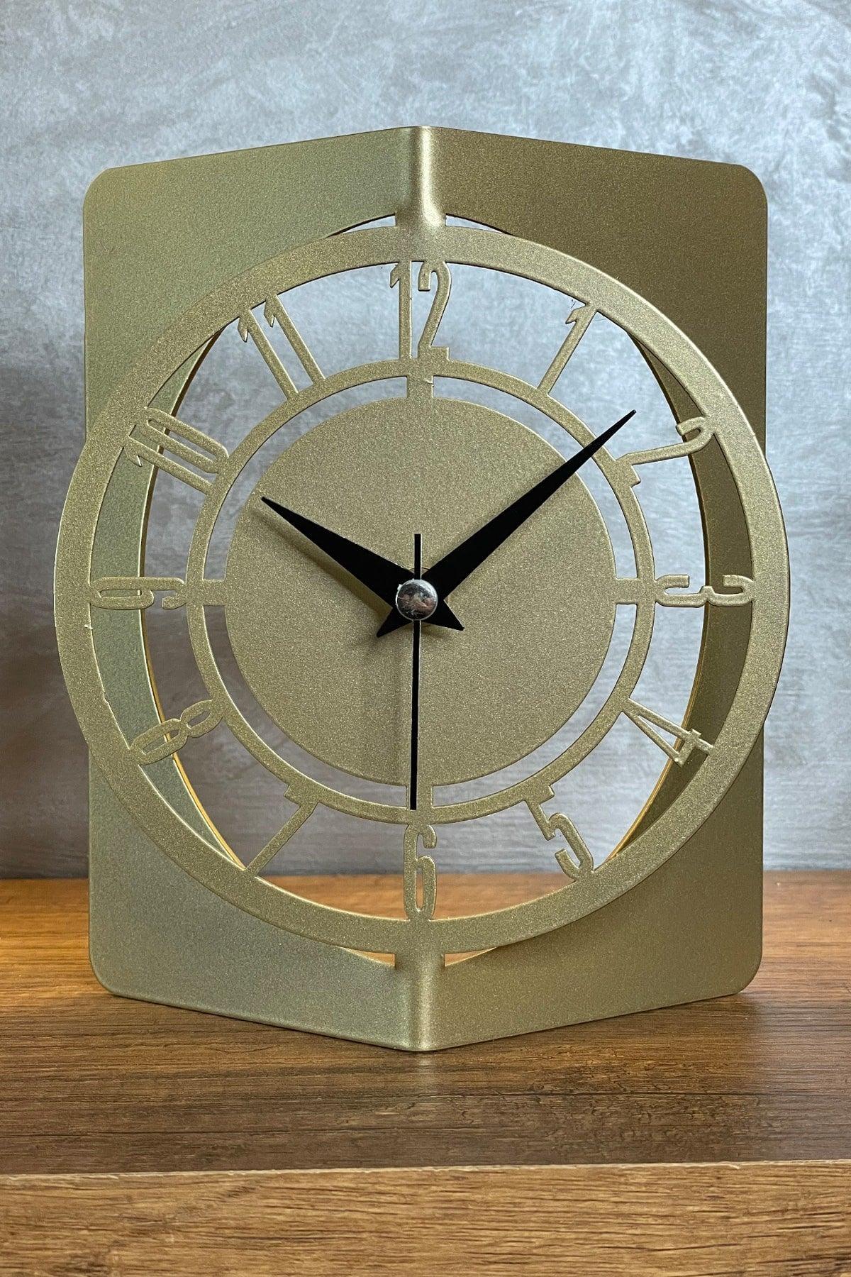 19x15 Cm Metal Decorative Table Top Clock - Swordslife