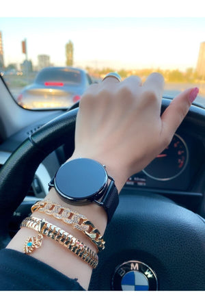 Unisex Steel Digital Wristwatch