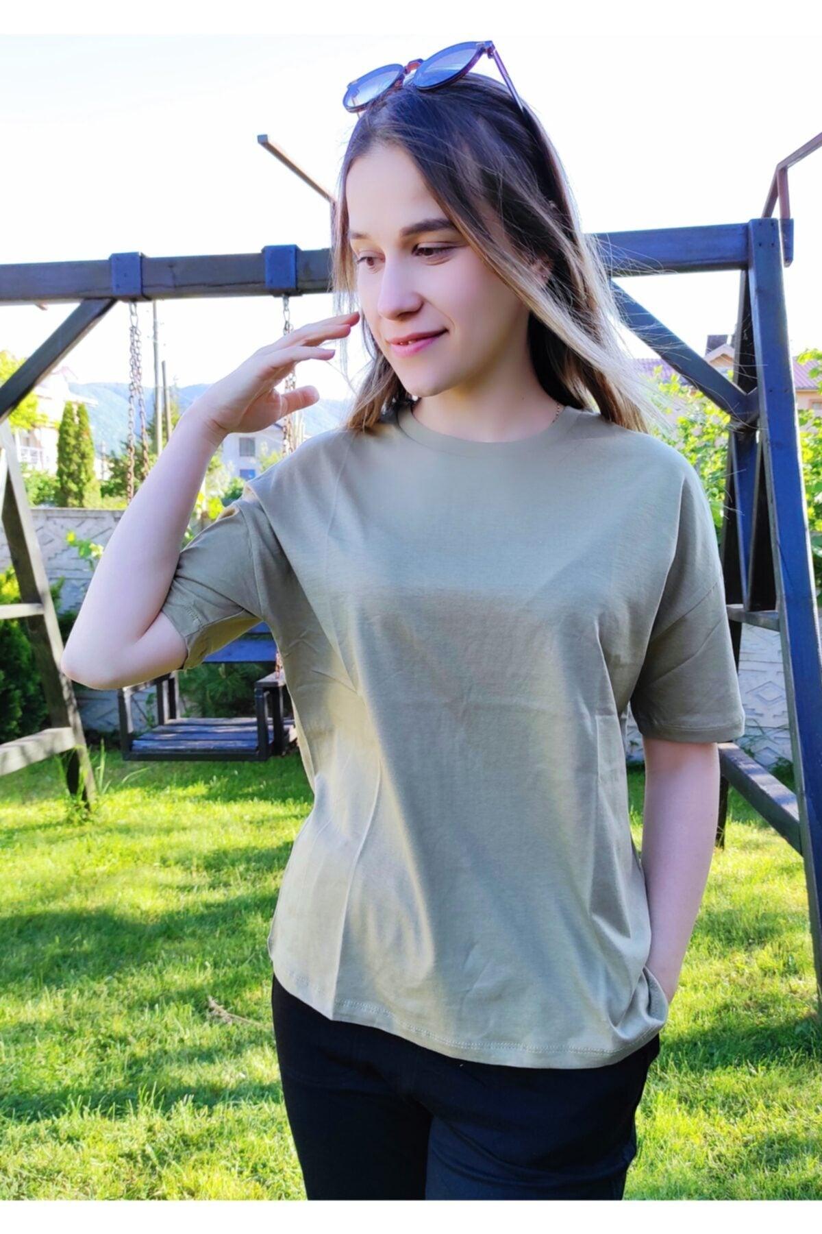 Women's Khaki Basic T-shirt - Swordslife