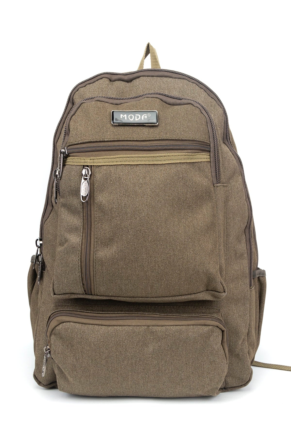 17 Inch Multi-Compartment Canvas Daily & Mountaineer Backpack with Laptop Compartment
