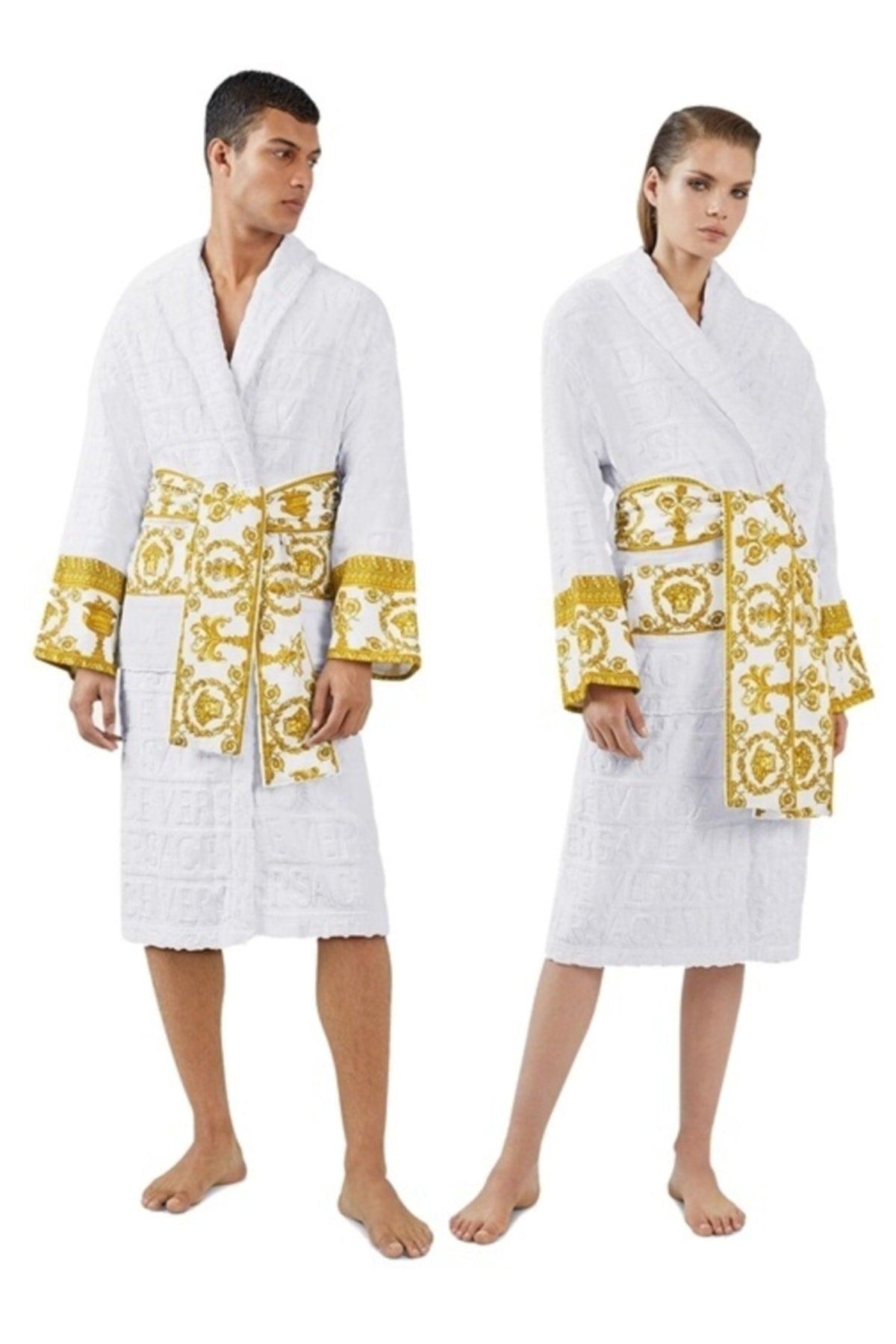 Unisex Bathrobe White - Swordslife