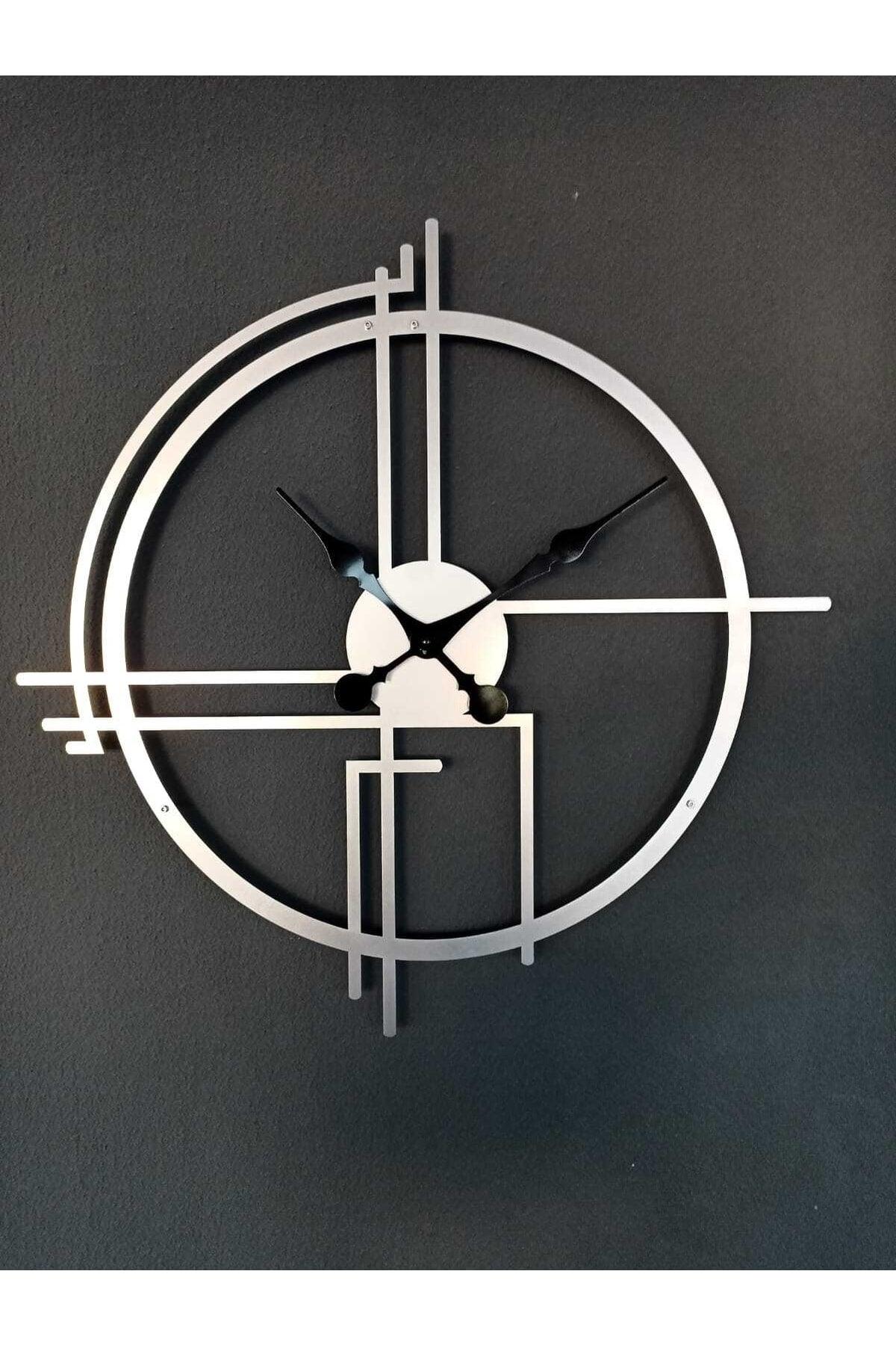Querencia Metal Silver / Silver Wall Clock 1.5 Mm Thickness 60x60 Cm - Swordslife