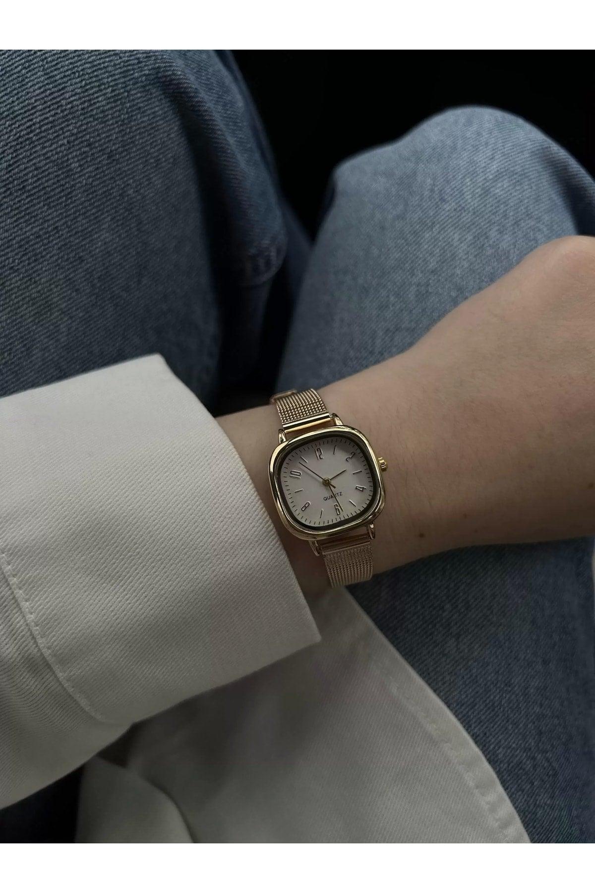 Mesh Band Minimal Model Watch (gold) - Swordslife