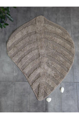 Leaf Natural Cotton Bath Mat 100x100 Cm One Piece Tufting Woven Mat - Swordslife