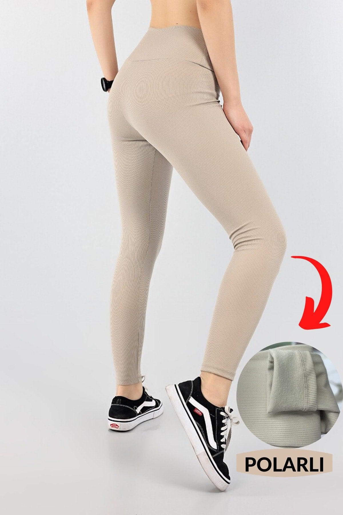 High Waist Wide Belt Gatherer Fleece Winter Corduroy Tights - Swordslife