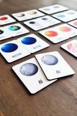 Wooden Space Memory Matching Game Preschool Intelligence Cards