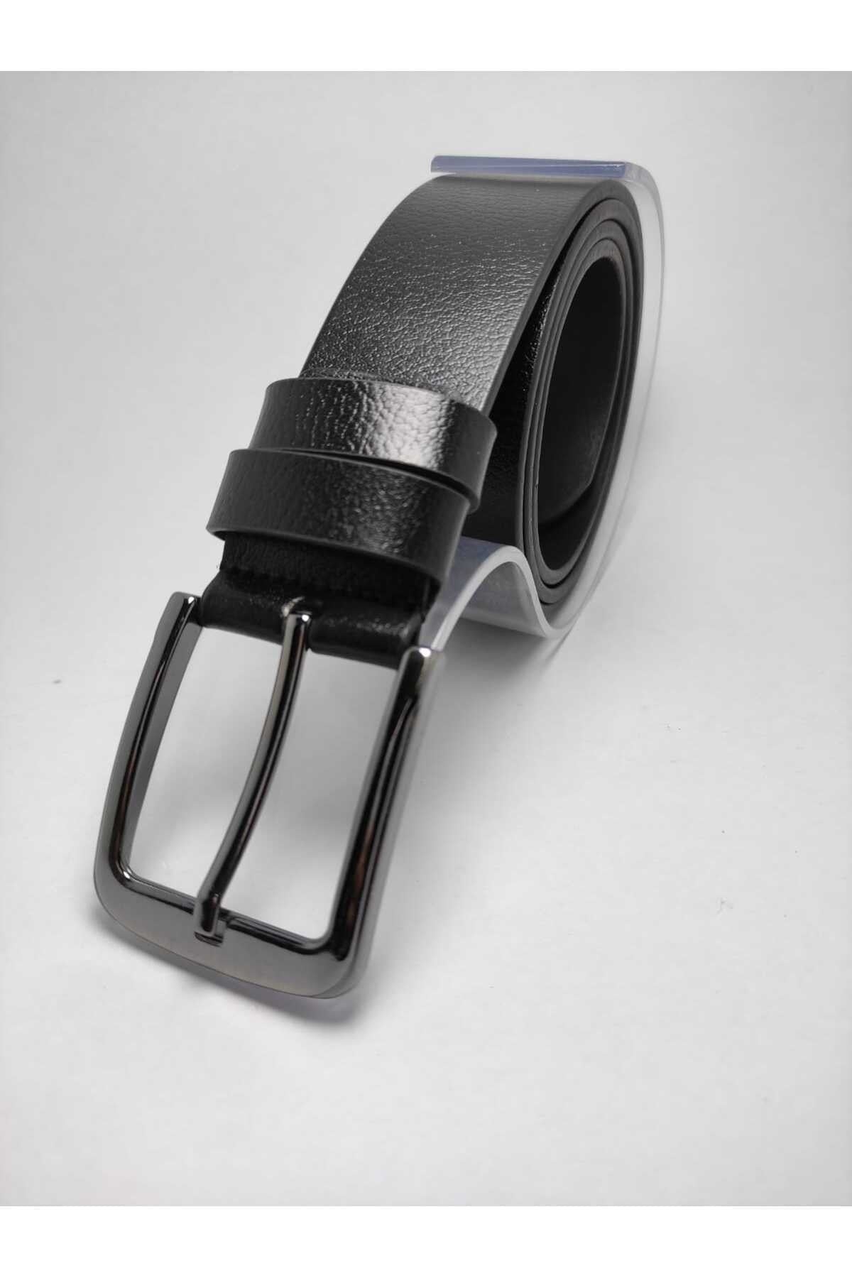 Men's Black 100% Genuine Leather Belt