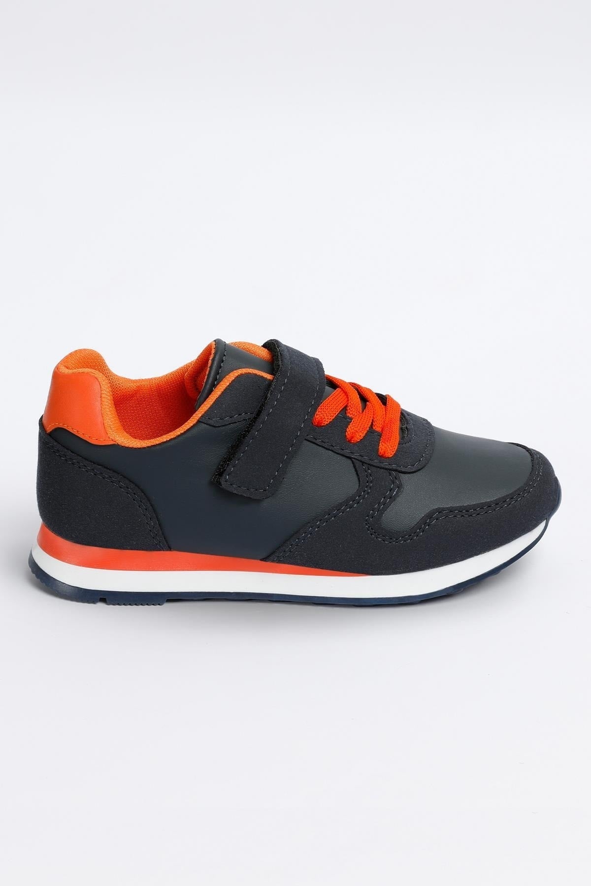 - Vega Model Navy Blue - Orange Unisex Kids Sport Sneaker Shoes