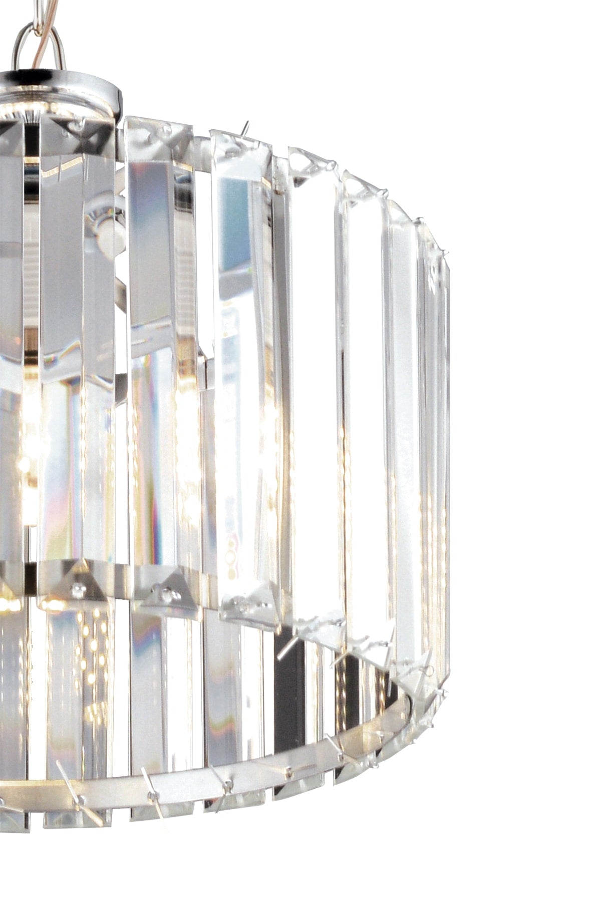 Luxury Crystal Chrome Stone 25cm Chandelier