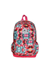 Girl's Dim Pink Floral Pattern Three Compartment School And Daily Backpack