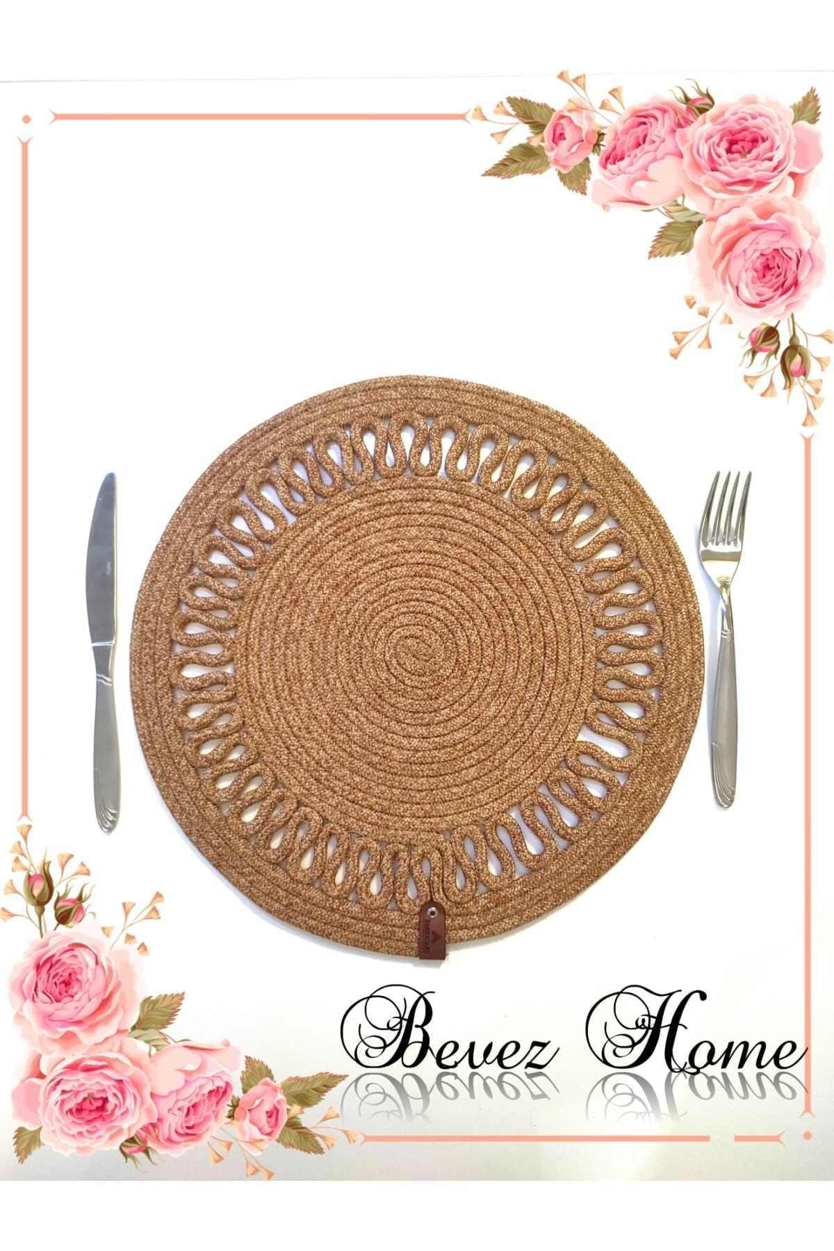 Decorative Wavy Jute Woven Cover Table Placemat - Swordslife