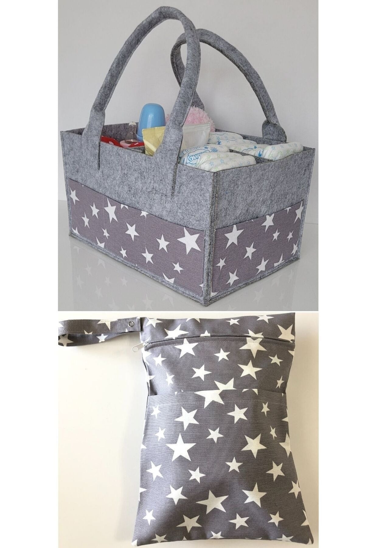 HANDMADE ORGANIZING AND HANGING FUNCTIONAL BABY BAG SET