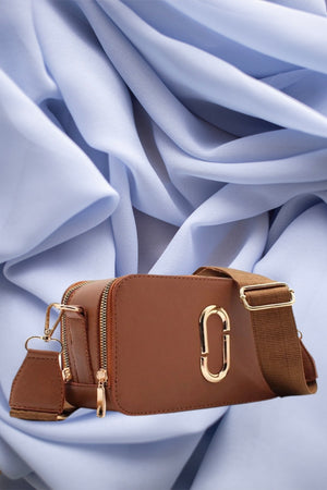 Women'S Canta Taba Quality Sport Stylish Crossbody Shoulder Bag With Two Compartment Pockets (Small Size)