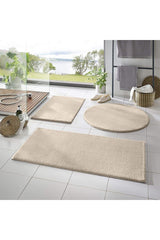 Piece Bath Mat Carpet Plush Carpet Closet Set Beige 50x90-50x60--50x50(ROUND) - Swordslife