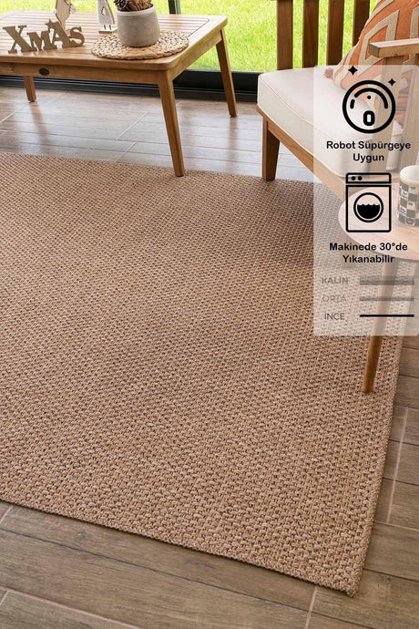 Rusticana 3101 Jute Based Modern Knitted Rug - Swordslife